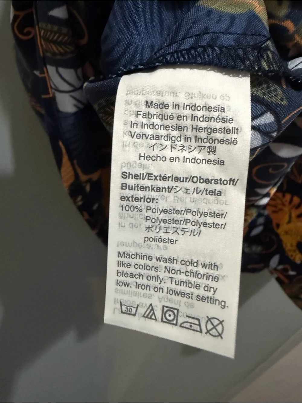 J. Crew Navy Tropical Leopard Print Cami Tank